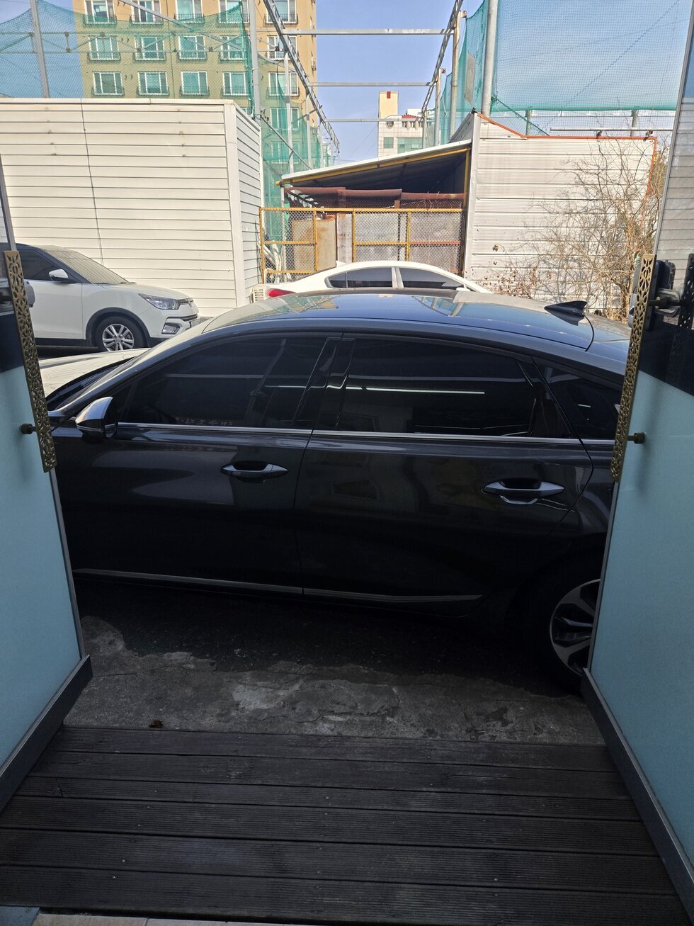 입구막는번호없는주차