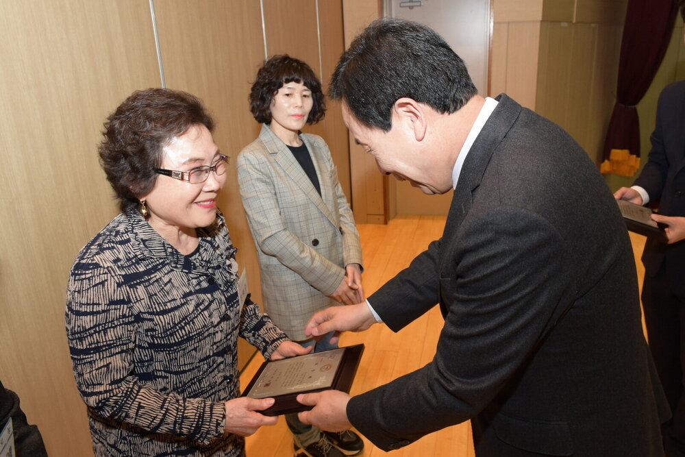박홍률 목포시장 우수통장 시상.
